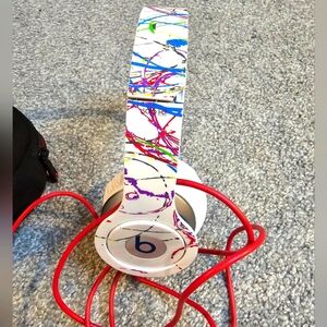 Futura X Beats By Dre Solo HD Headphones With Beats Case & IPhone Adapter